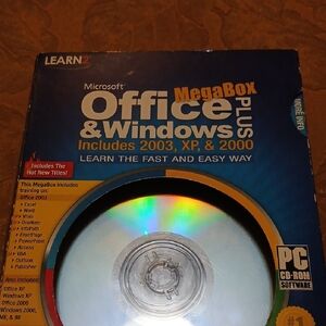 Microsoft Office MegaBox Plus CD-ROM with Blue and Red Accents